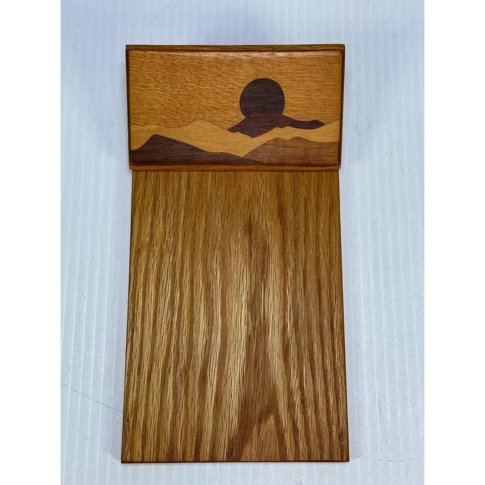 Round Mountain Woodworks Montana Handcrafted Wood Clipboard Mountain Inlay 9.5in